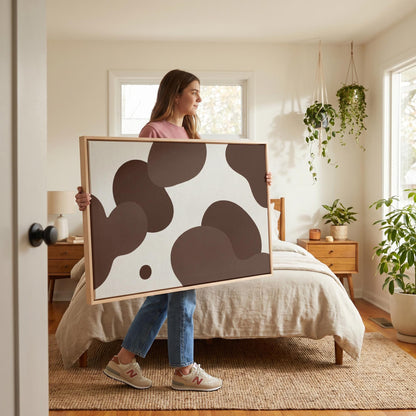 Abstract Organic Shapes Canvas Wall Art