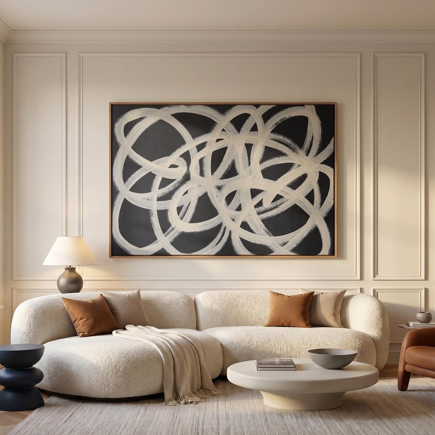 Abstract Circles Canvas Wall Art