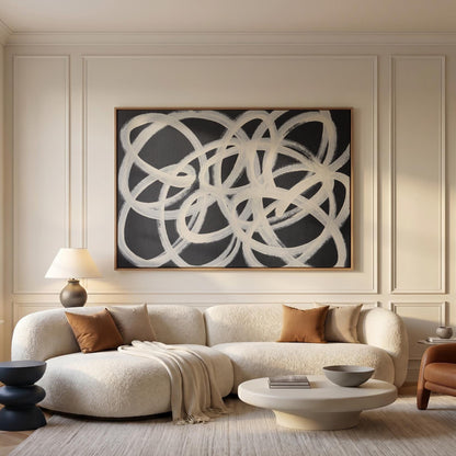 Abstract Circles Canvas Wall Art