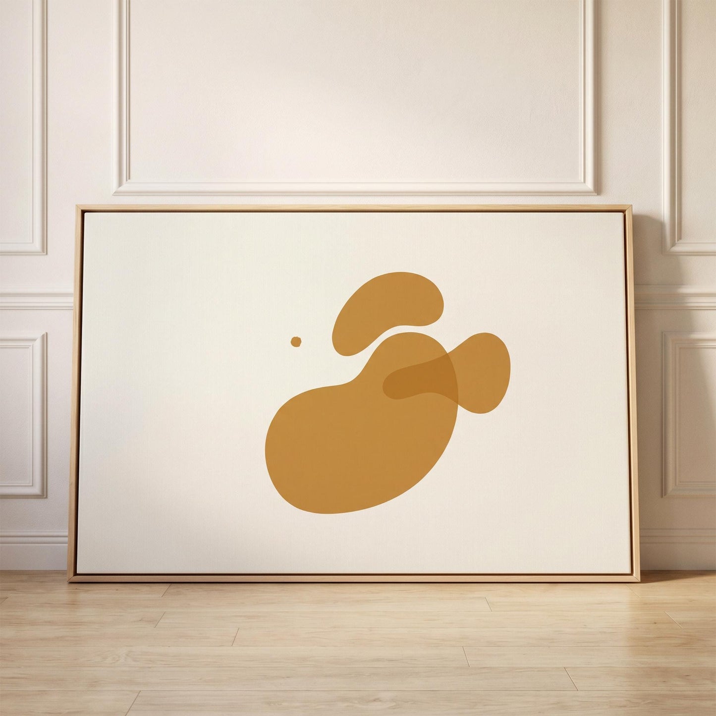 Abstract Organic Shapes Canvas Wall Art