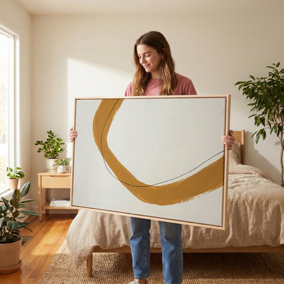 Abstract Brushstroke Canvas Wall Art