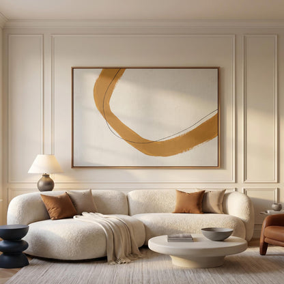 Abstract Brushstroke Canvas Wall Art