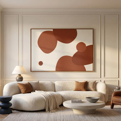 Abstract Organic Shapes Canvas Wall Art