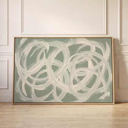 Abstract Swirl Canvas Wall Art