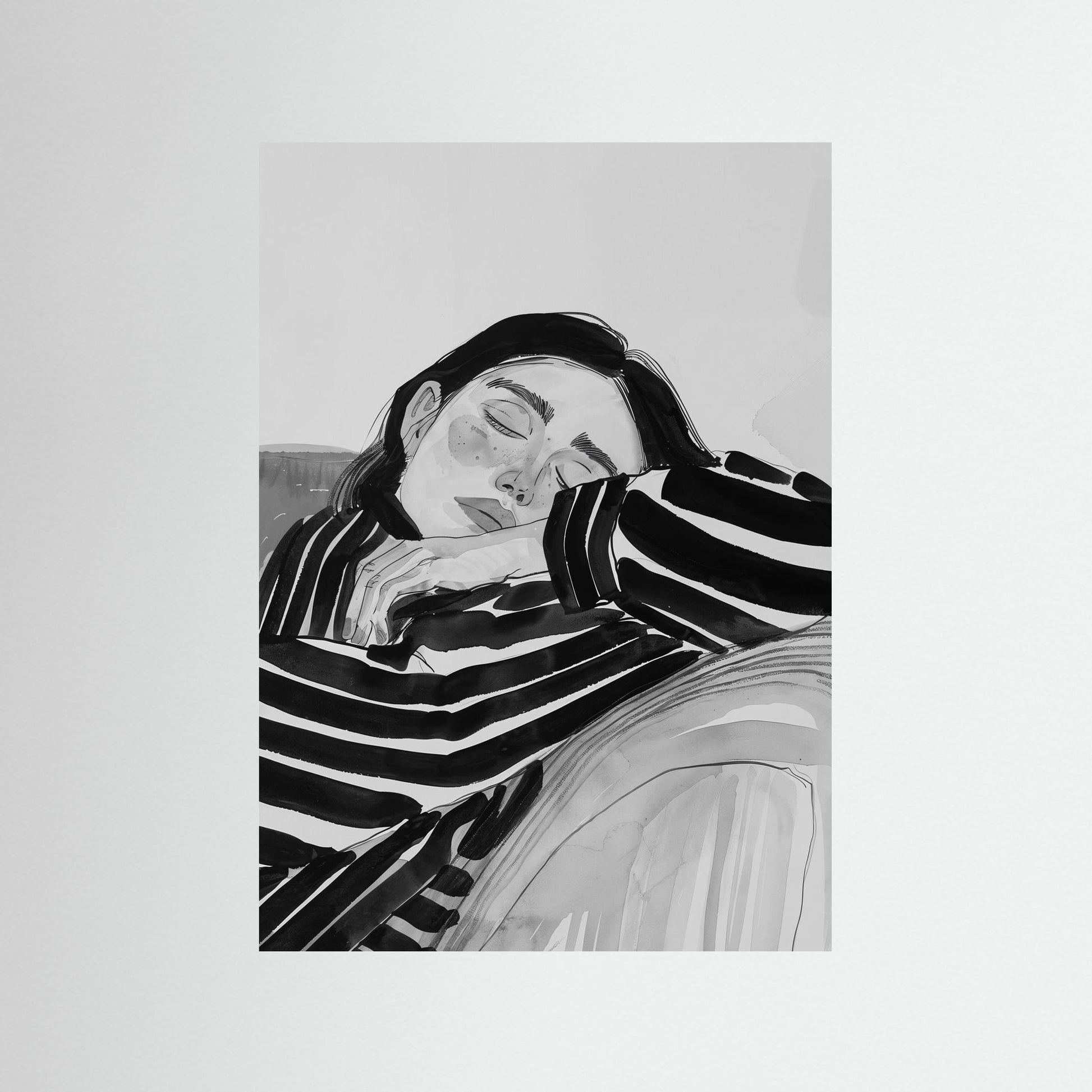 Calm Moment on Couch