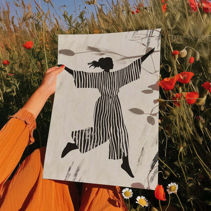 Modern Striped Silhouette