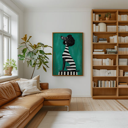 Striped Poodle