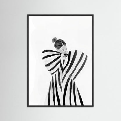 Coffee brake in stripes